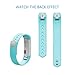 AK for 301 Fitbit Alta Bands, Replacement with Metal Clasp, Small, Teal