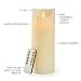 Gideon 9 Inch Flameless LED Candle - Real Wax & Real Flickering Candle Motion - with Multi-Function Remote (On/Off, Timer, Dimmer) - Vanilla Scented, Ivory