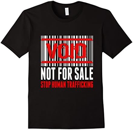 Men's Void Not For Sale Stop Human Trafficking T-shirt Small Black