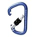 GM CLIMBING Screw Locking Carabiner D Shape Large Carabiner for Rock Climbing Arborist Rappel Hunter Hammock Slackline 22kN / 4900lbs CE Pack of 3