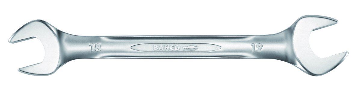 Bahco 6Z-11/16-3/4 15 Degree Angled SW Double Open End Wrench, Silver, 11/16 x 3/4-Inch