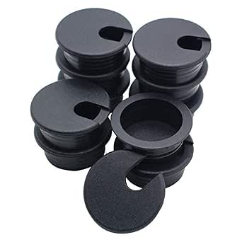 Anzeser 1-1/2" Black Desk Grommet (5 Pack) (7592821067728)