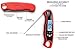 Digital Meat Thermometer Waterproof Fast Instant Read Foldable Kitchen Tool for BBQ accessories Best Food and Kitchen Thermometer Backlit with Calibration Red BBQ, Grill Accessories