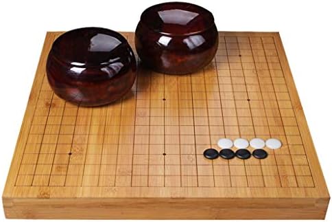 ホームアクセサリー囲碁ゲーム竹チェス盤囲碁大人の初心者向けセット サイズ 2cm