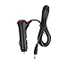 LeeKooLuu T9 Car Charger Cigarette Lighter Adapter Plug Cord with ON/Off Switch for Rear View Camera Monitor Systems with 6ft Cord Extension Cable 12V-24V Output Built-in Safety Fuse