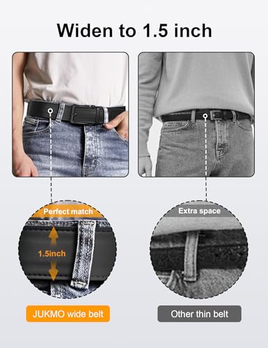 JUKMO 1.5" (38mm) Leather Ratchet Belt for Men in Gift Box photo 10