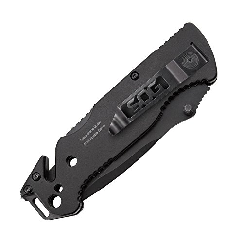 SOG Escape Tactical Folding Knife 3.4 Inch Serrated Edge Blade