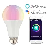Smart LED Light Bulb E26 A21 10W 100W Equivalent Multicolor Wifi Remote Control Dimmable for IOS Android Work with Alexa