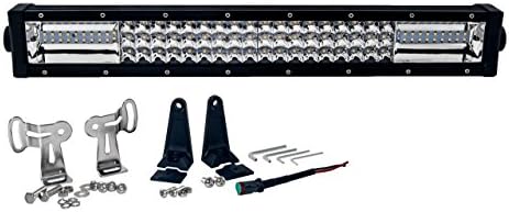T Series 20 Inch OZ-USA Triple Row LED Light Bar Flood + Spot Beam with Security Hardware Kit Offroad 4x4 Truck