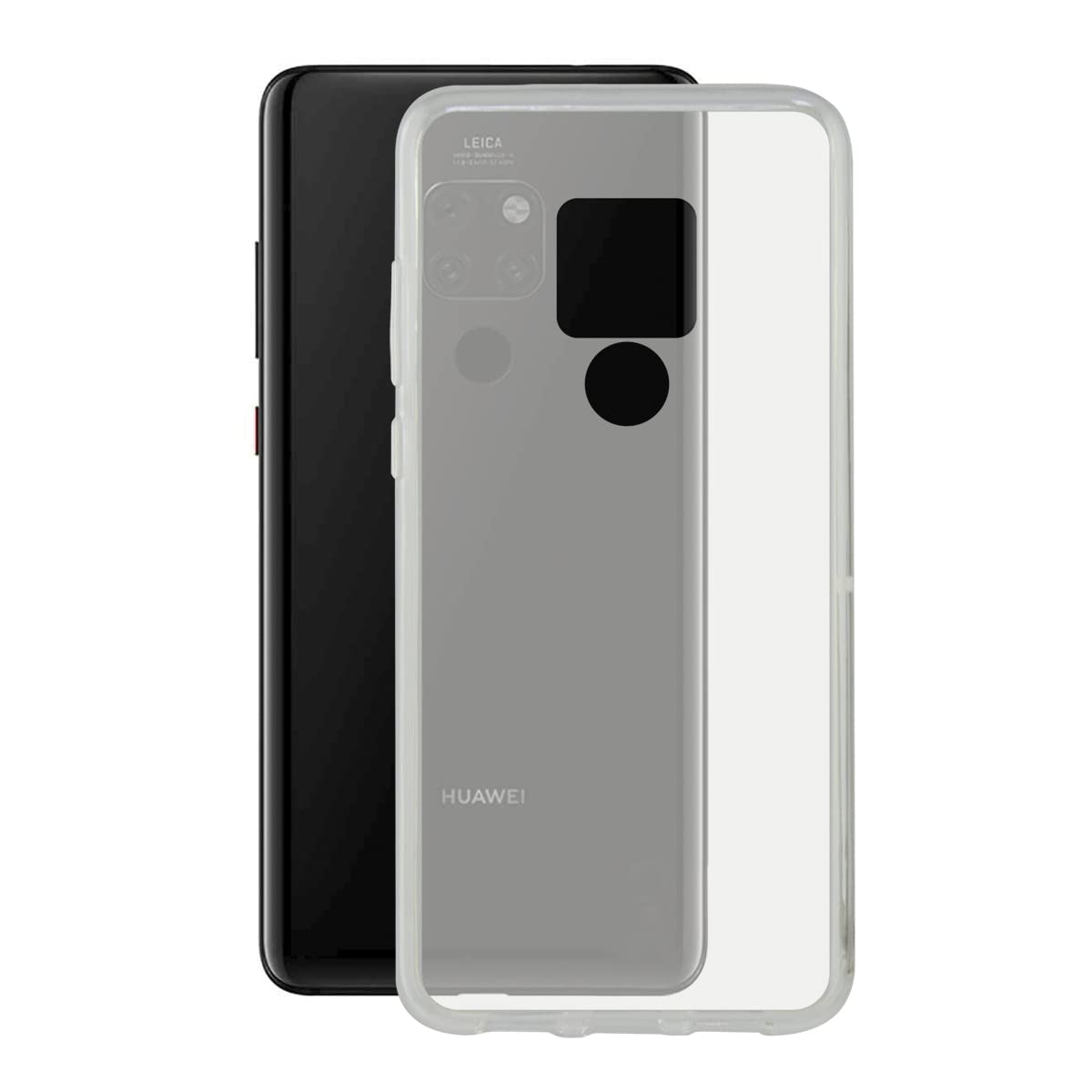KSIX smart your tech Huawei Mate 20 Case, Flexible, Transparent