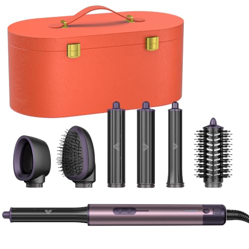 Air Styler 7-in-1 Coanda Modellatore Multifunzione Ionico, Custodia Pelle | Asciugatura rapida 1700W, Boucleur 30&40mm, per Tutti i Capelli: Arriccia, Liscia, Volumizza, Senza Danni, Ideale per Regalo