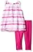 Nautica Girls' Chiffon Top with Stripe Legging Set