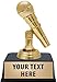 Crown Awards Microphone Trophies with Custom Engraving, 6