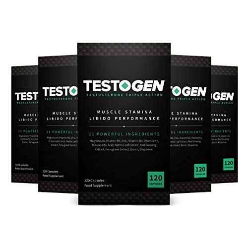 5Pack TestoGen TripleAction Testosterone Booster with Powerful