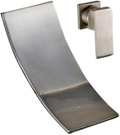 Bilbao Wall Mounted Brushed Nickel Single Handle Waterfall Bathtub