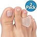 NatraCure Advanced Gel Toe Separator (w/Toe Loop) - Spacer, Corrector, Straightener to Cushion and Align Bent, Crooked, Overlapping Toes - Corns, Bunions - (1105-M CAT 2PK) - Size: Medium