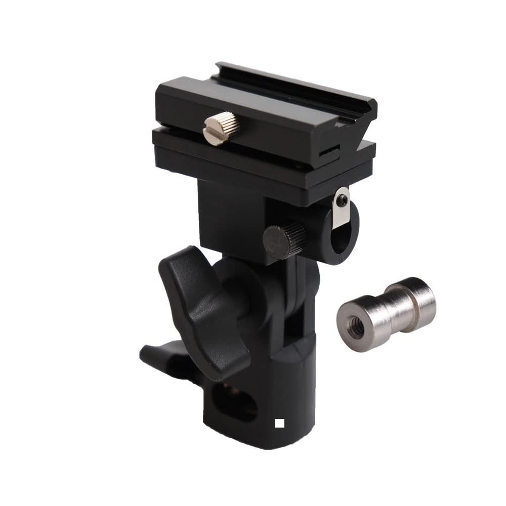 Kaavie Universal Swivel Hot Shoe Flash Holder Type B for Light Stand with Umbrella Lock