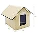 Milliard Outdoor Cat House for Your Pet Kitty or Puppy; Perfect Portable Bed Cave or Shelter, 22 x 18 x 17 in