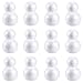 Craft Foam - 12-Pack Snowman Shaped Foam Ball for DIY Crafts Project, Kids Art Class, White Polystyrene Foam, 2.25 x 3.2 x 2.25 Inches