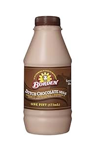 Borden Chocolate Milk, 16 oz: Amazon.com: Grocery ...