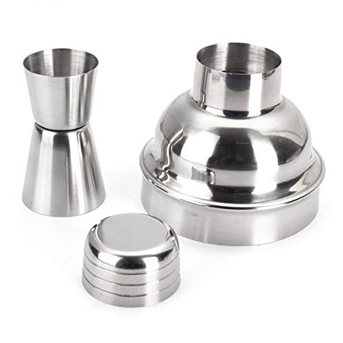 Cocktail-Shaker aus Edelstahl, 350 ml, silberfarben, 5 Stück – Bild 5