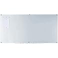 Audio-Visual Direct Magnetic White Glass Dry-Erase Board Set - 6' x 3' - Includes Magnets, Hardware & Marker Tray