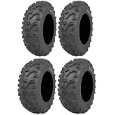 Full set of Kenda Bear Claw (6ply) 25x8-12 and 25x10-12 ATV Tires (4)
