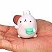 Cute Rabbit Toy, Balakie Kawaii Kids Toy Phone Decor Keychain Key Ring Stress Relieve (One Size, G)