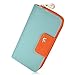Weeno Women's Multi-card Wallet Clutch Purse Long Zipper Organizer Card Holder