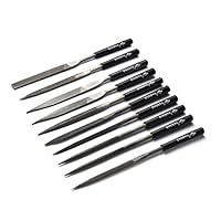 Detectorcatty 10 PCS Wood Rasp Files Needle T12 Mini File Set Carving Tools Metal Filing Tool Woodworking DIY Hobby Hand Tool