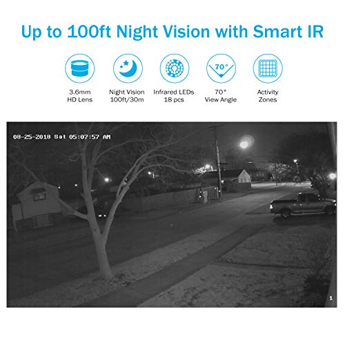 ANNKE Wireless Camera System, (4) 1080P IP Cameras Outdoor use, 100ft Night Vision Smart IR - //coolthings.us
