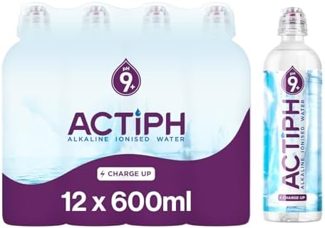 ActiPH Alkaline Ionised Spring Water PH9+ Purified with Electrolytes ...