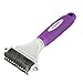 POODLIE Poodle Pet Dematting Comb for Dogs – Handheld Undercoat Dematter Rake Grooming Tool for Long or Short Hair