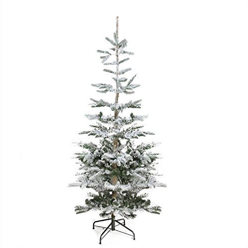 Northlight 6.5' Flocked Noble Fir Artificial Christmas Tree - Unlit