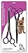 Ryans Pet Supplies Professional Dog Grooming Scissors from, Two Pairs Stainless Steel Scissor Kit, Thinning Shears for Dogs & Pets, 1X Straight Shear for Body & 1X Curved Shear for Face & Paws