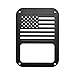 Iparts American US Flag Black Taillight Light Guard Cover for 2007 2008 2009 2010 2011 2012 2013 2014 2015 2016 2017 Jeep Wrangler Accessories JK Unlimited Pair
