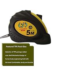 Cinta métrica métrica, 16.4 ft, con clip de cinturón, magnético, cinta métrica. Cinta de acero con escala digital retráctil con cierre automático. Para construcción, hogar, medición de carpintería.