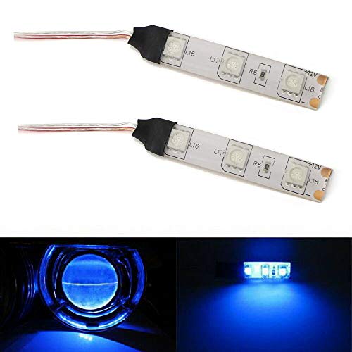 iJDMTOY Ultra Blue Devil Demon Eye LED Strips Modules For Projector Headlights Retrofit
