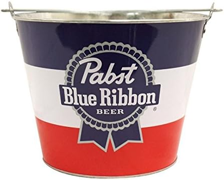 Pabst Blue Ribbon PBR Metal Beer Bucket