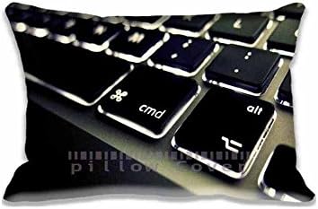 Blair Louisa Keyboard Lighted Buttons Pillow Protector Chair Seat Back Office Pillow Cushion Cover Cotton Polyester Pillow Case Decorative Pillowcase Standard Pillow Sham (Twin Sides)