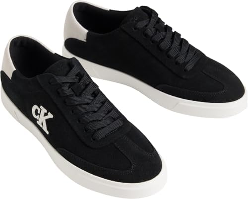 Low Top Sneaker Mujer Low Pro de Ante, Negro (Black/Bright White), 39