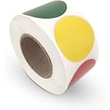 1.5" Inch 4 Colors Dot Stickers - 500 Labels Color Code Labels Per Roll