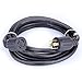 Ceptics 25-Ft 30-amp Generator Extension Cord NEMA L14-30 | UL Listed | 4-prong locking plug | 30A, 125/250V