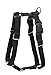 PetSafe Sure-Fit Harness - Maximum Adjustability - Soft Padded Straps - Nylon Strap Pet Harness - Quick Snap Buckle - Built-in Leash Attachment - Travel Friendly - Medium - Black