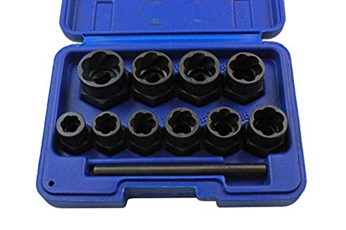US PRO 11pc Bolt Extractors Socket Lock Nut Remover Extractor 2656