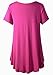 LARACE Plus Size Tops for Women Short Sleeve Shirts Casual Summer Clothes Round Neck Tunics for Leggings (3X, Fushia)