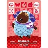 Baabara - Nintendo Animal Crossing Happy Home Designer Amiibo Card - 292