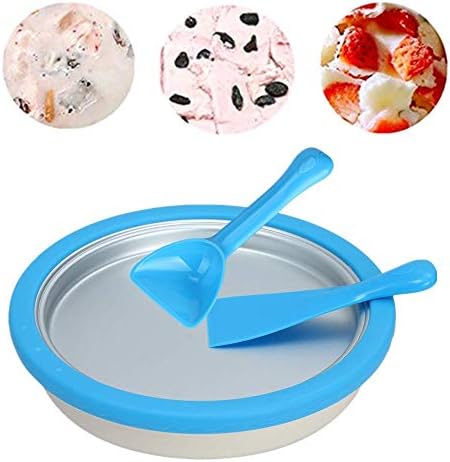 Ice Cream Maker - DIY Frozen Treats in Minutes - Ice Cream Time Pan - Frozen Yogurt, Sorbet, Gelato - Family Fun, Healthy Alternative to Store Bought Ice Cream With 6 Molds -Ship From US!