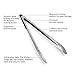 Fantastic Zone Kitchen Tongs, 16 Inch Stainless Steel Barbecue Grilling Tongs, BBQ Tongs, Joint-Lock