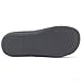 Women's Comfort Polar Fleece Slip on Slippers Color Block Memory Foam House Loafers Shoes w/ Indoor, Outdoor Sole Gray Medium